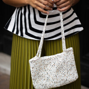 Sac à main blanc en crochet